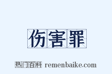 伤害罪是什么意思的图片